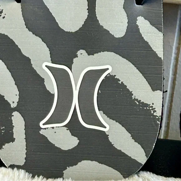 Hurley Black and Gray Flip Flops Men’s Sz 7, 8 or 9 NWT - Picture 6 of 8